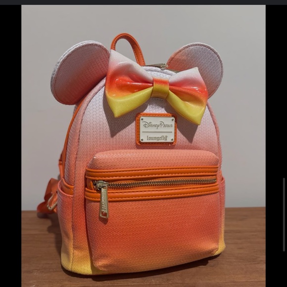 Loungefly Disney Parks Orange and Yellow Mini Backpack